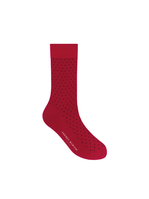 calza-corta-fantasia-small-dot-rosso